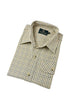 KSH27 - Kids Full Sleeve York Check Shirt - BEIGE - Oxford Blue