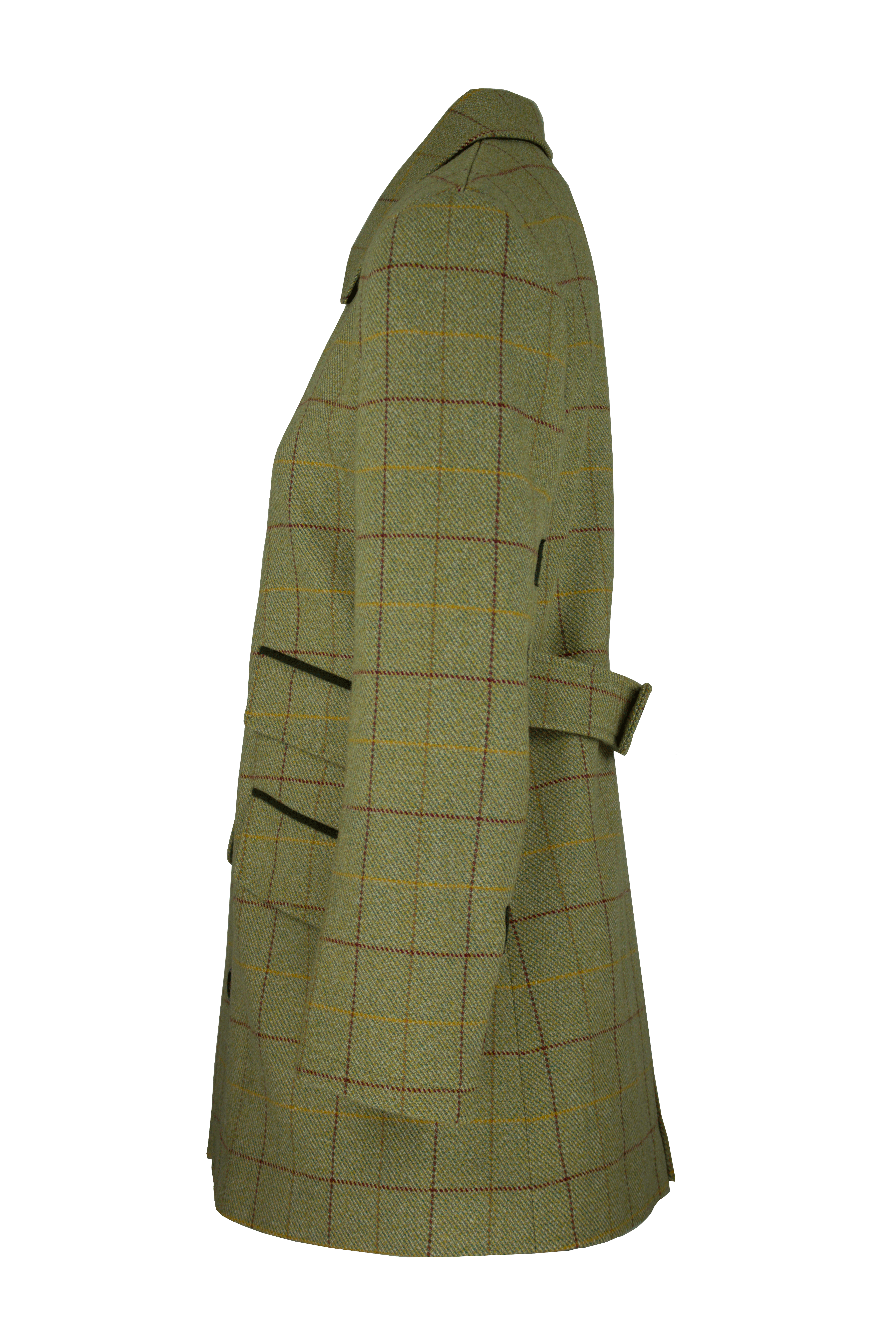 LTW02 - Women's Tailored Tweed Coat - WHEAT