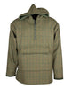 MT11 - Men's Braemer Tweed Smock - GREEN CHECK - Oxford Blue