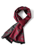 Reversible Chain Print Scarf - Wine - Oxford Blue
