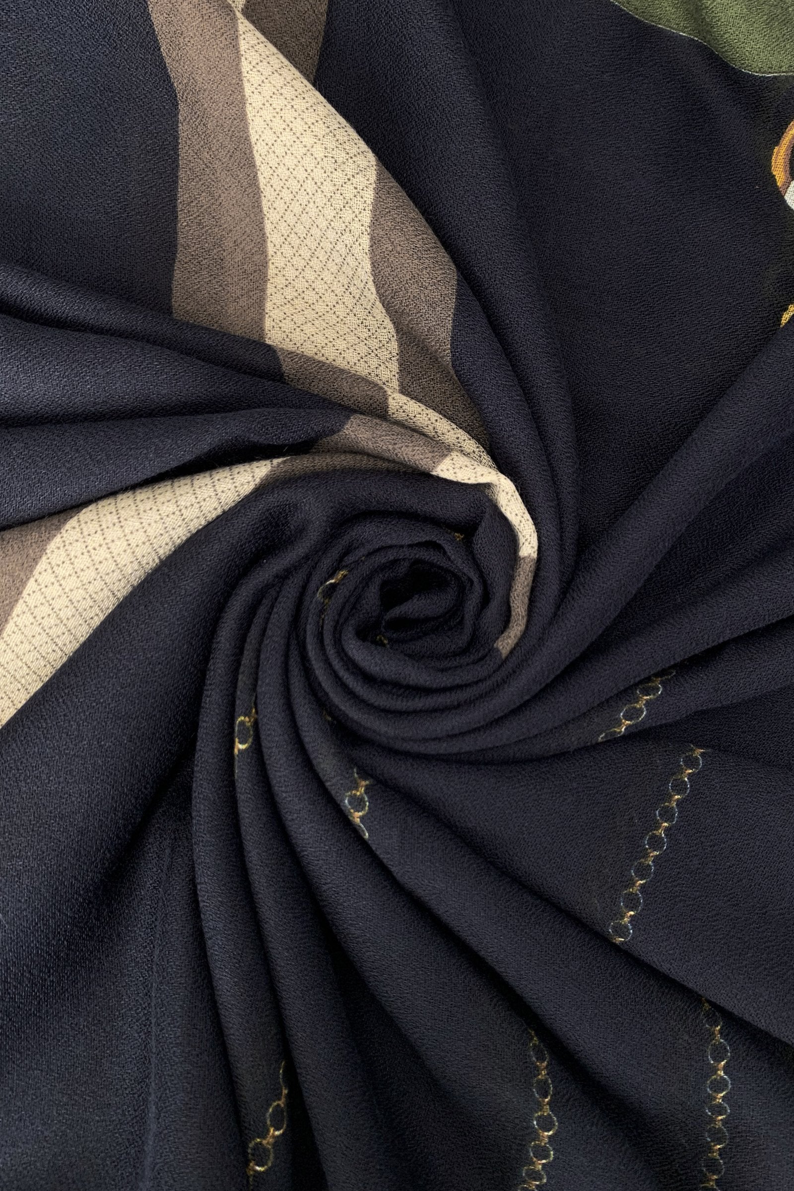 Windsor Scarf - Navy - Oxford Blue