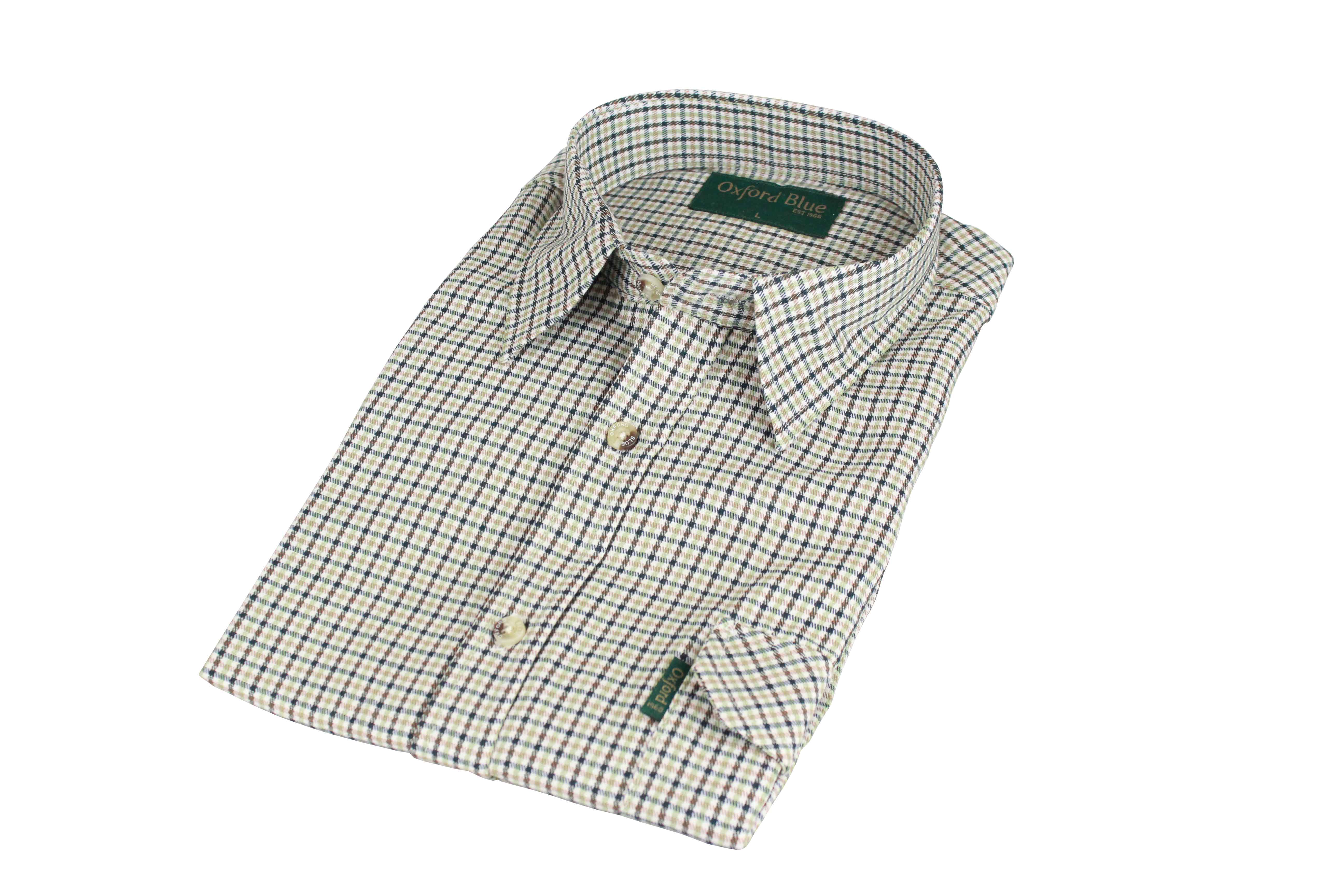 SH2 - Men's Dogstooth Shirt - NAVY - Oxford Blue