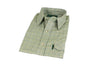 SH27 - Men's York Country Check Shirt - GREEN - Oxford Blue