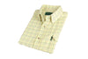 SH39 - Men's Darwen Check Shirt - GREEN - Oxford Blue