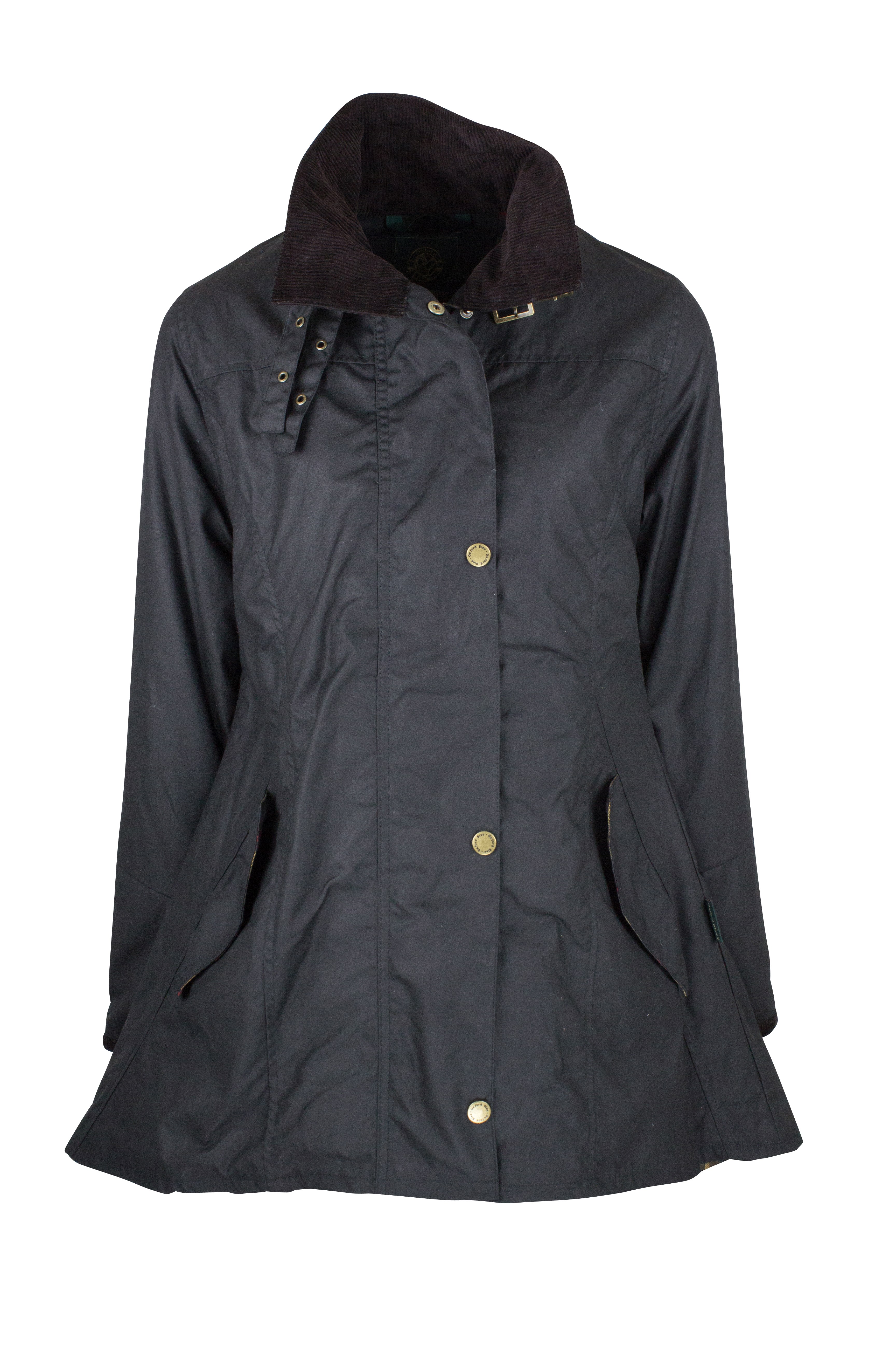 W02 - Women's Olivia Waxed Jacket - BLACK