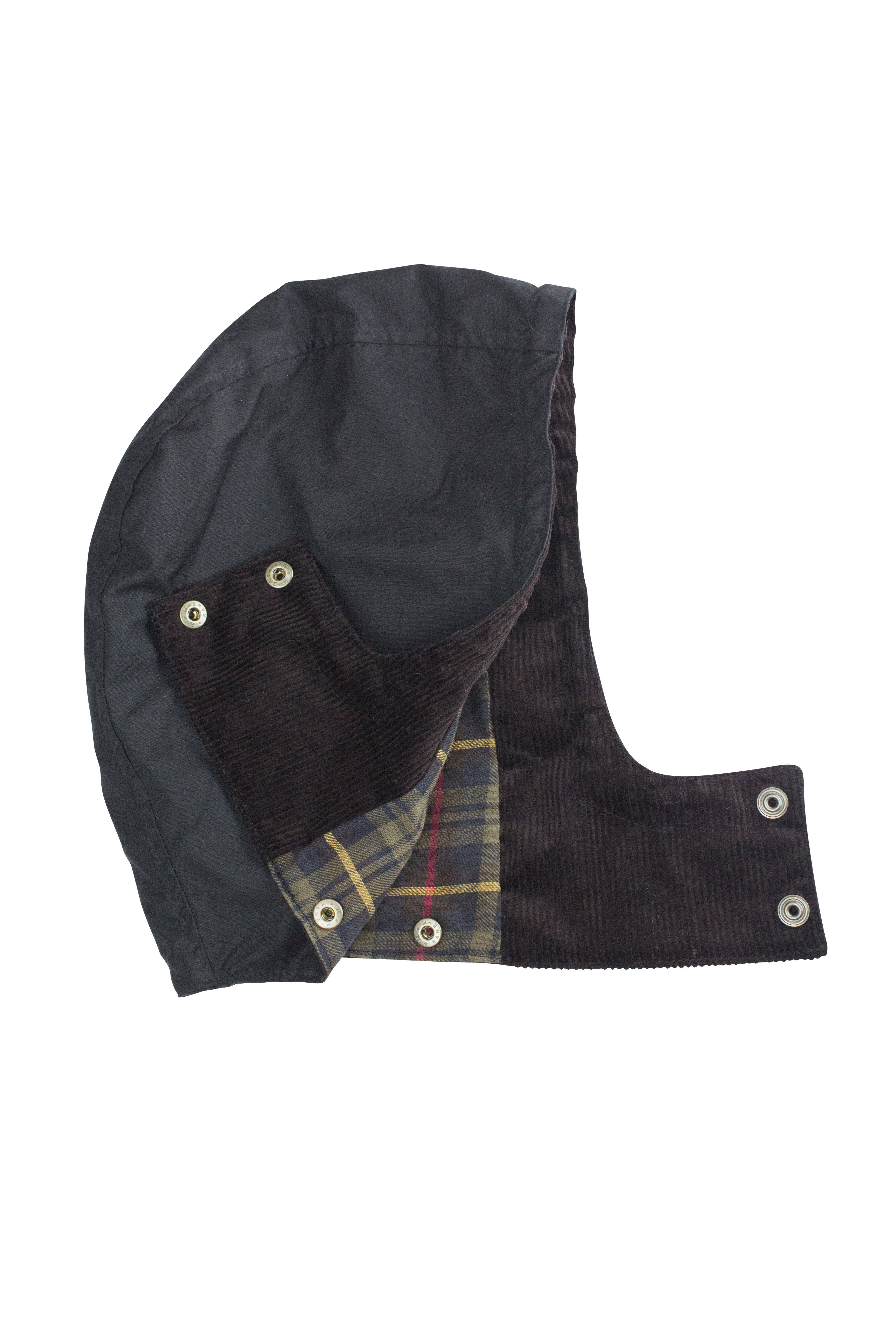 W02 - Women's Olivia Waxed Jacket - BLACK - Oxford Blue