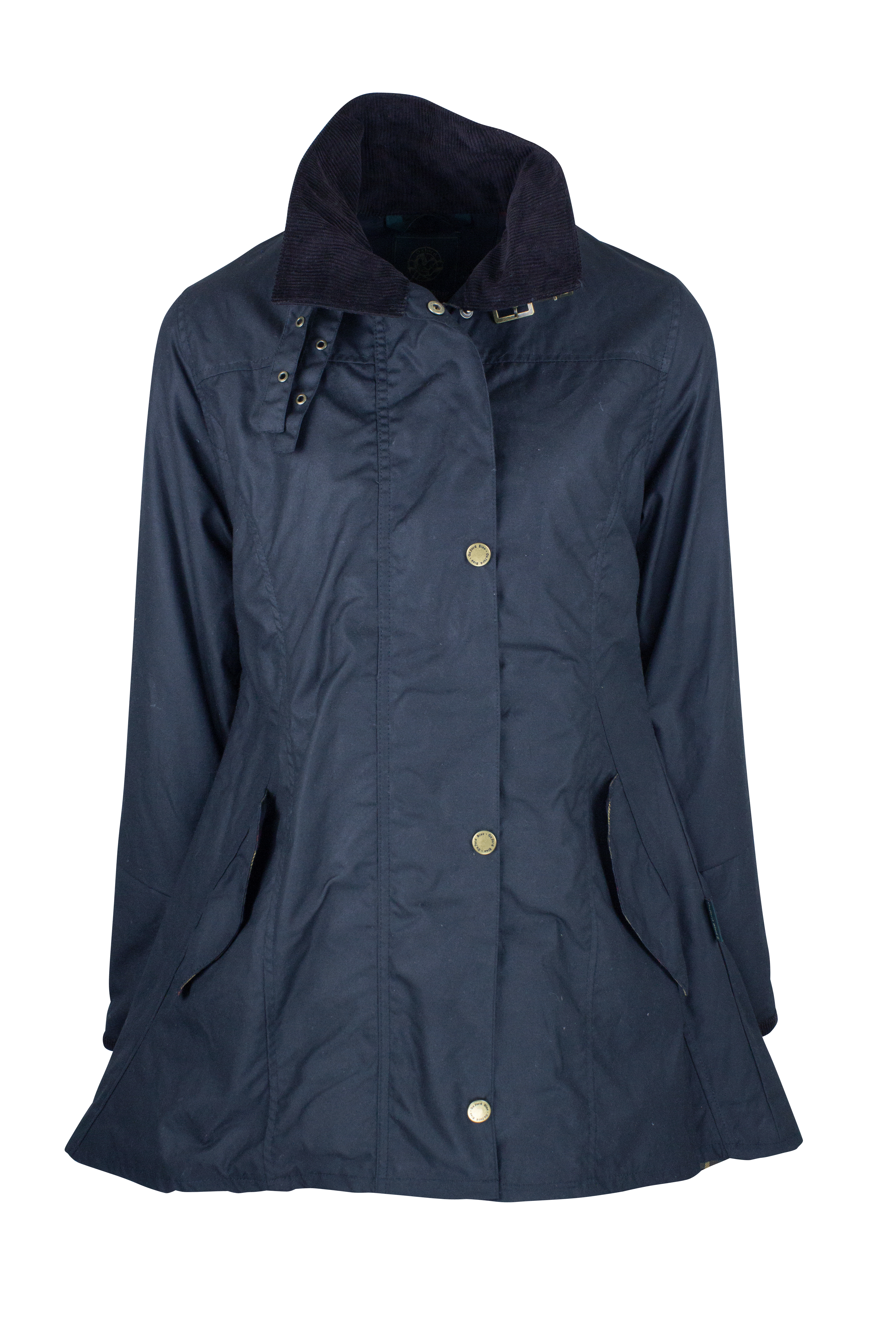 W02 - Women's Olivia Waxed Jacket - NAVY - Oxford Blue