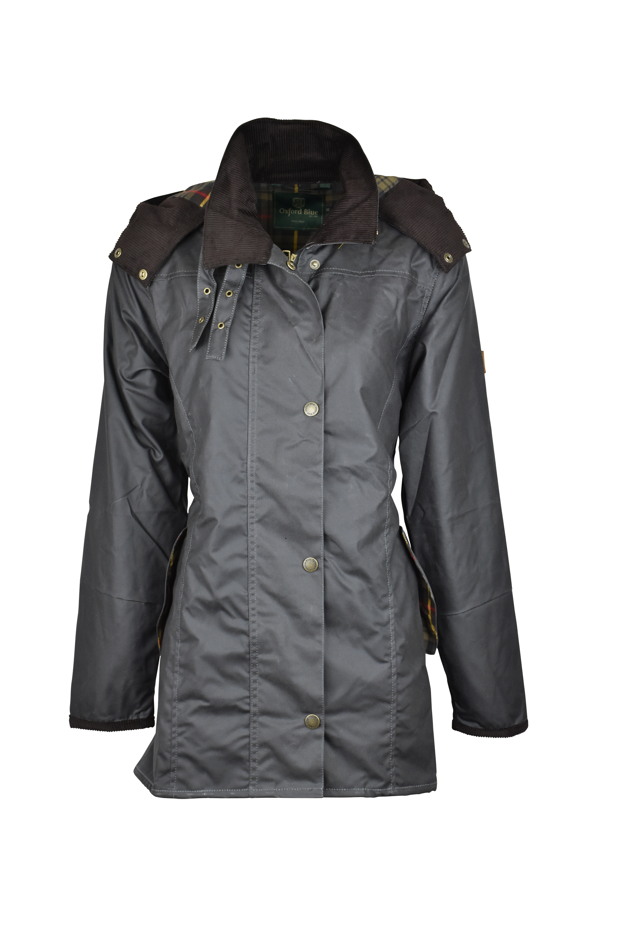 W02 - Women's Olivia Waxed Jacket - GREY