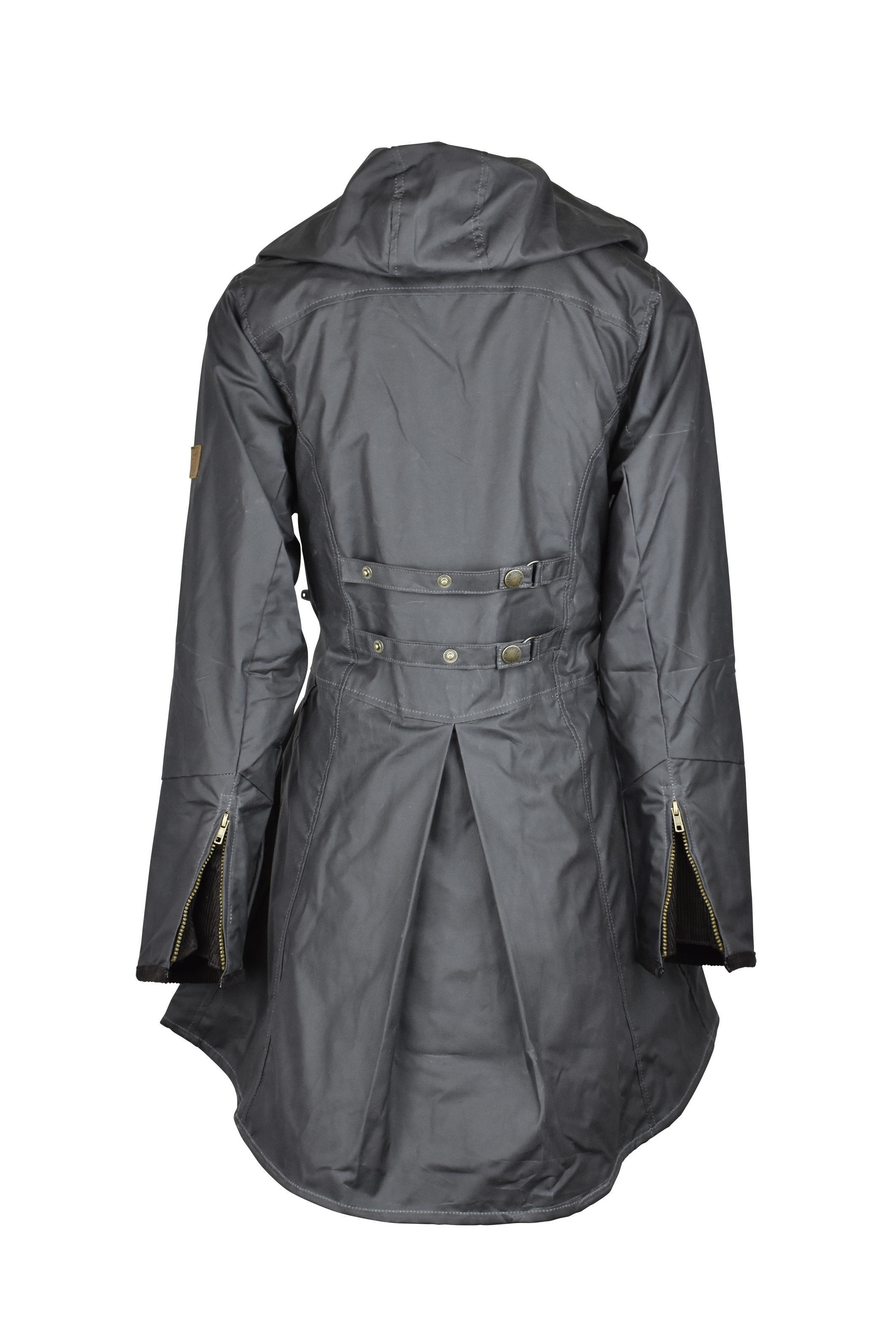 W02 - Women's Olivia Waxed Jacket - GREY - Oxford Blue