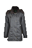 W02 - Women's Olivia Waxed Jacket - GREY - Oxford Blue
