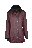 W02 - Women's Olivia Waxed Jacket - PLUM - Oxford Blue