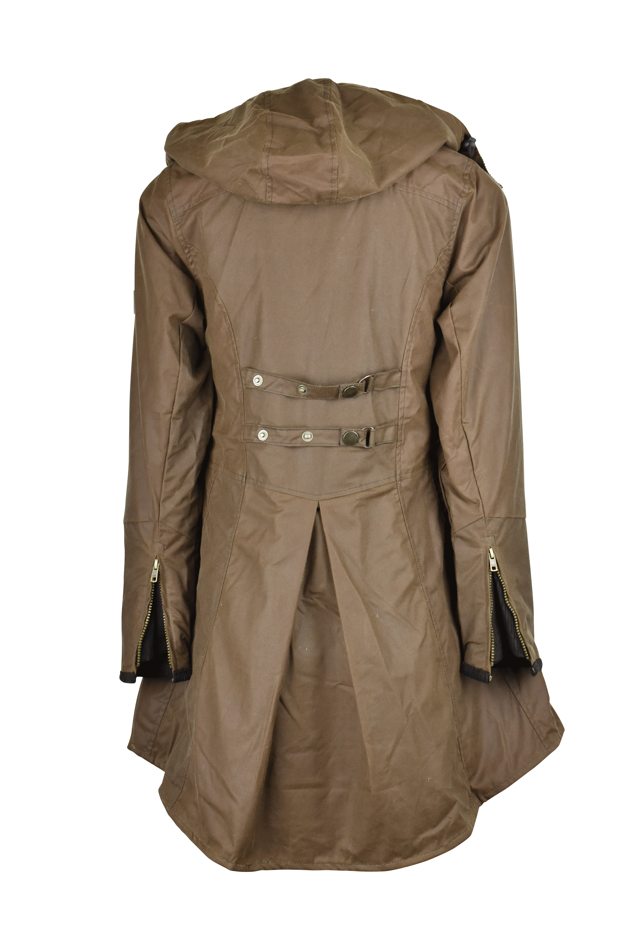 W02 - Women's Olivia Waxed Jacket - SAND - Oxford Blue