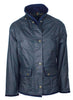 W03 - Women's Eltham Wax Jacket - NAVY - Oxford Blue