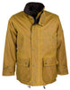 W05 - Men's Kingsbridge Padded Wax Antique Coat - GOLD - Oxford Blue