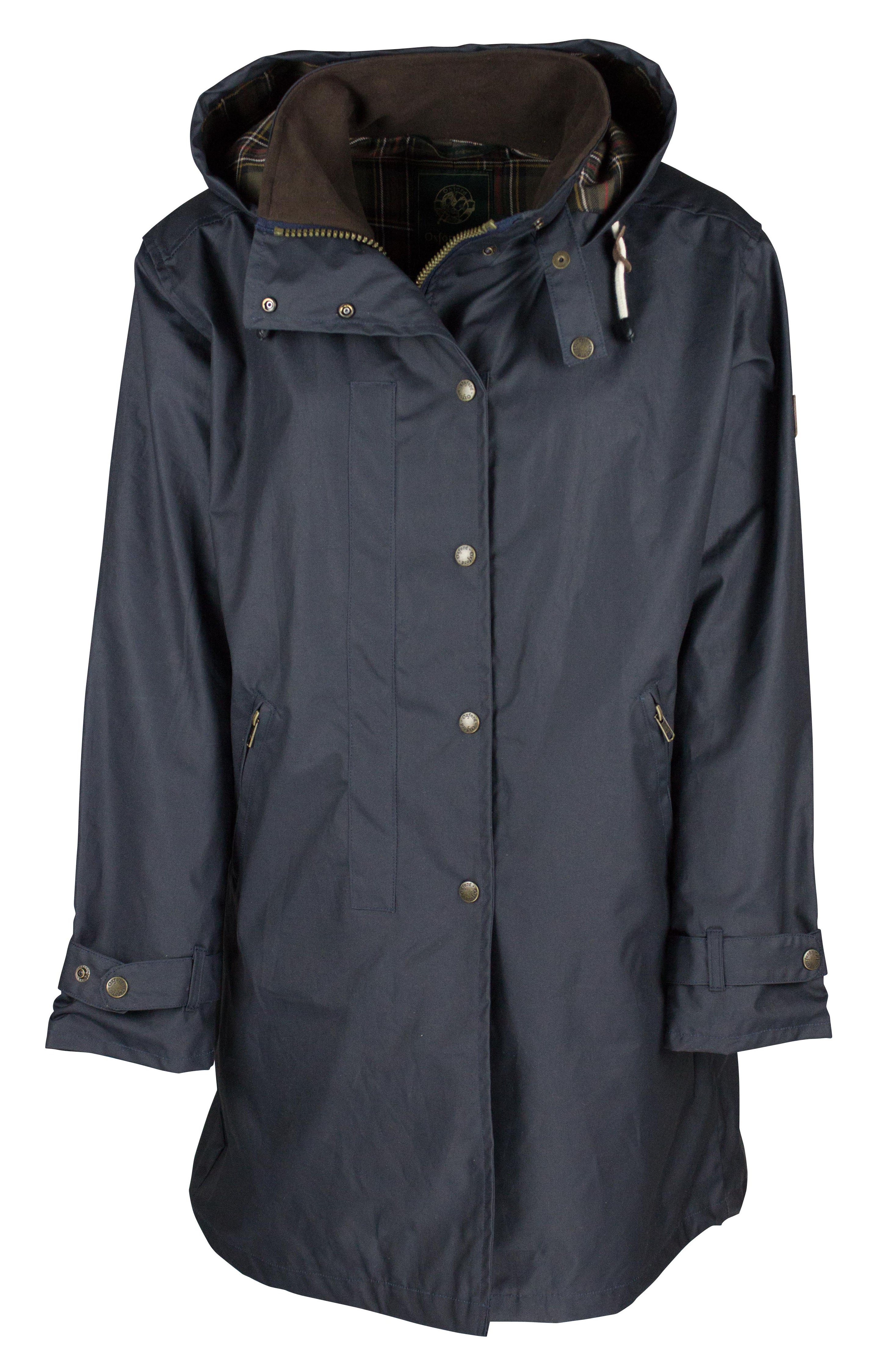 W08 - Ladies Brighton Washwax Parka - NAVY - Oxford Blue
