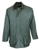 W14 - Men's Countryman Padded Wax Jacket - GREEN - Oxford Blue