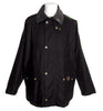 W10 - Burley Wax Jacket (Vented) - BLACK - Oxford Blue