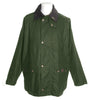 W10 - Burley Wax Jacket (Vented) - GREEN - Oxford Blue