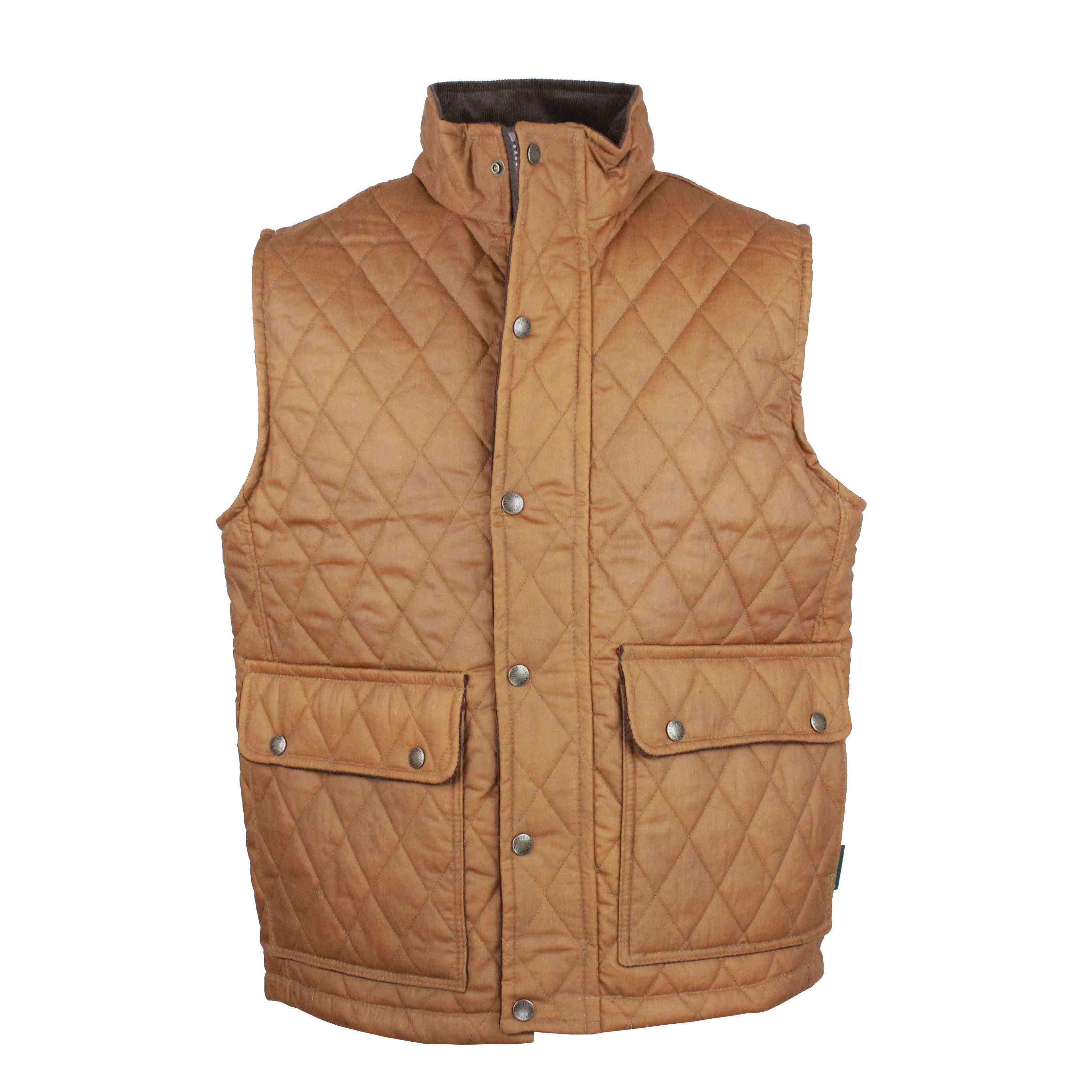 W17 - Men's Kensington Gilet - SAND - Oxford Blue