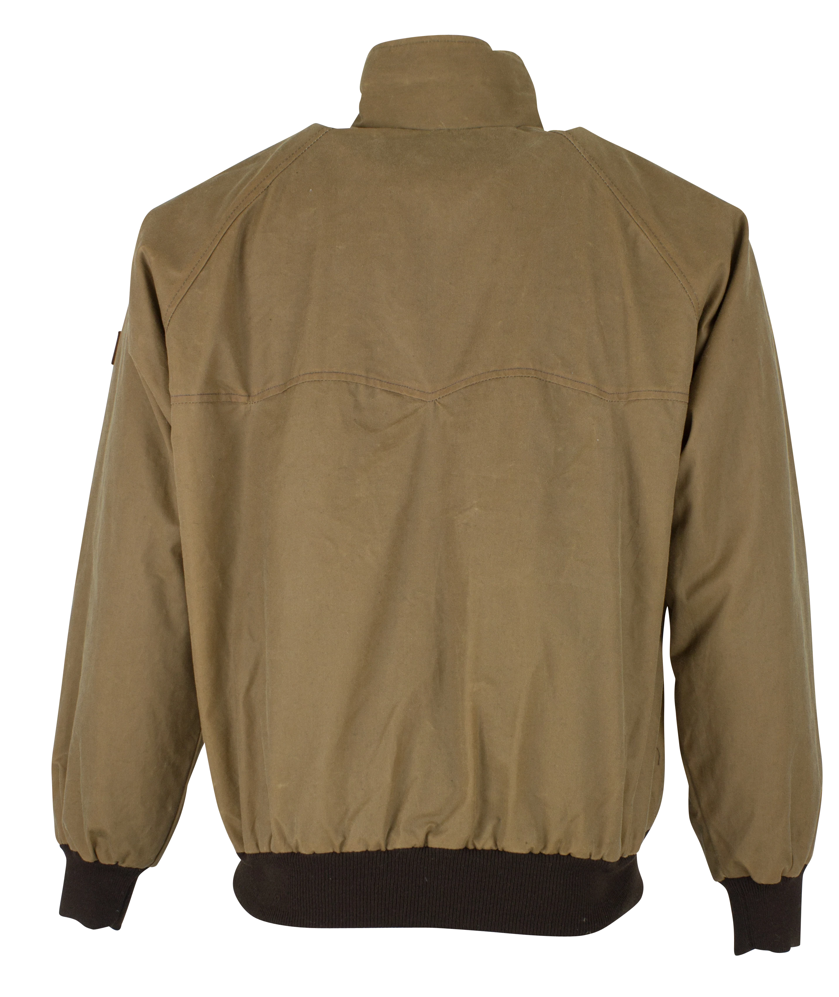 W19 - Harrington Wax Jacket - SAND - Oxford Blue