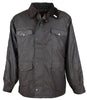 W20 - Men's Balmoral Wax Jacket - BROWN - Oxford Blue
