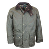 W212 - Men's Chelsea Padded Wax Antique Coat - GREEN - Oxford Blue
