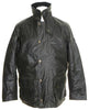 W212 - Men's Chelsea Padded Wax Antique Coat - BLACK - Oxford Blue