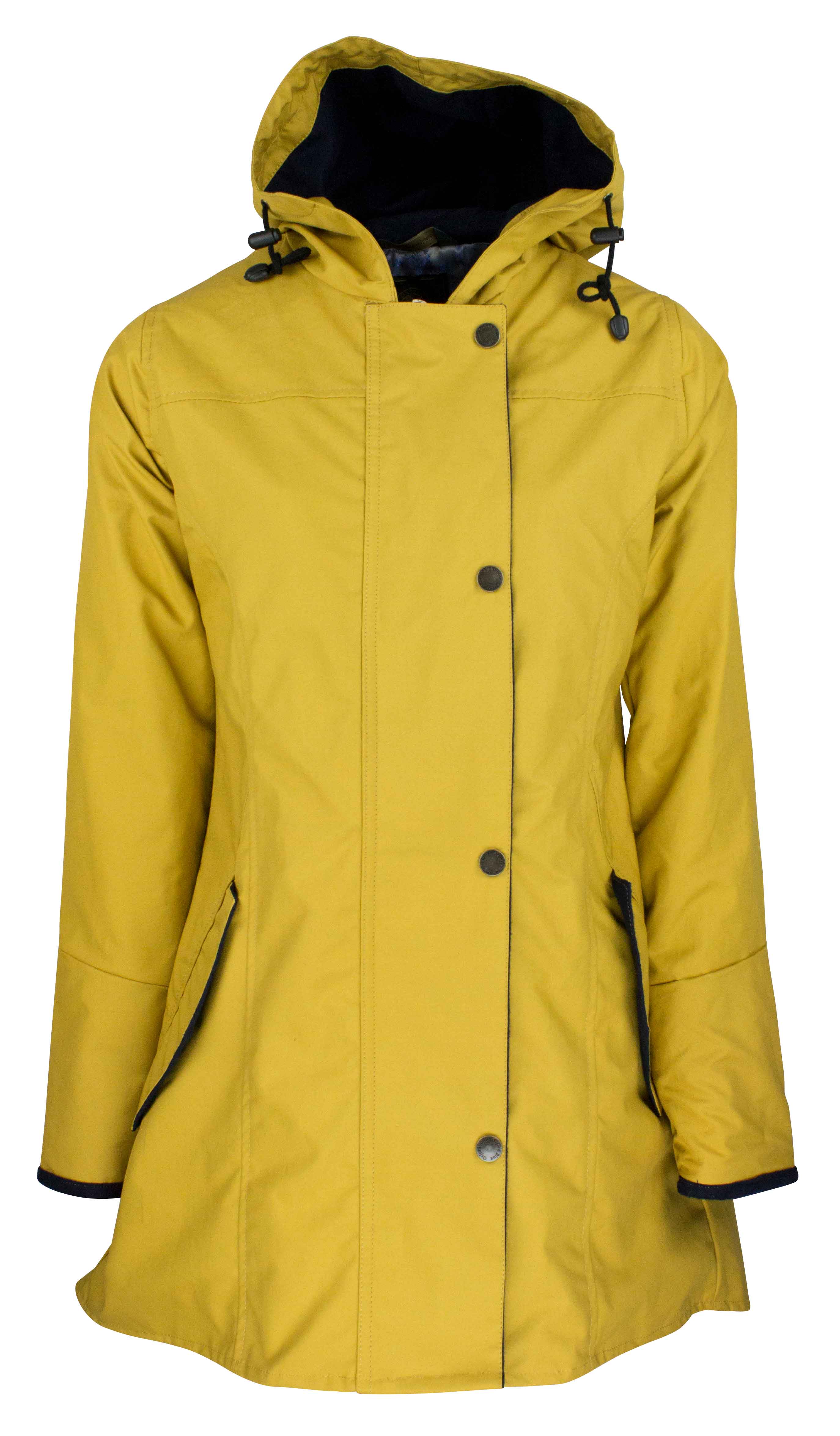 W236 - Women's Hooded Katrina Discovery - MUSTARD - Oxford Blue