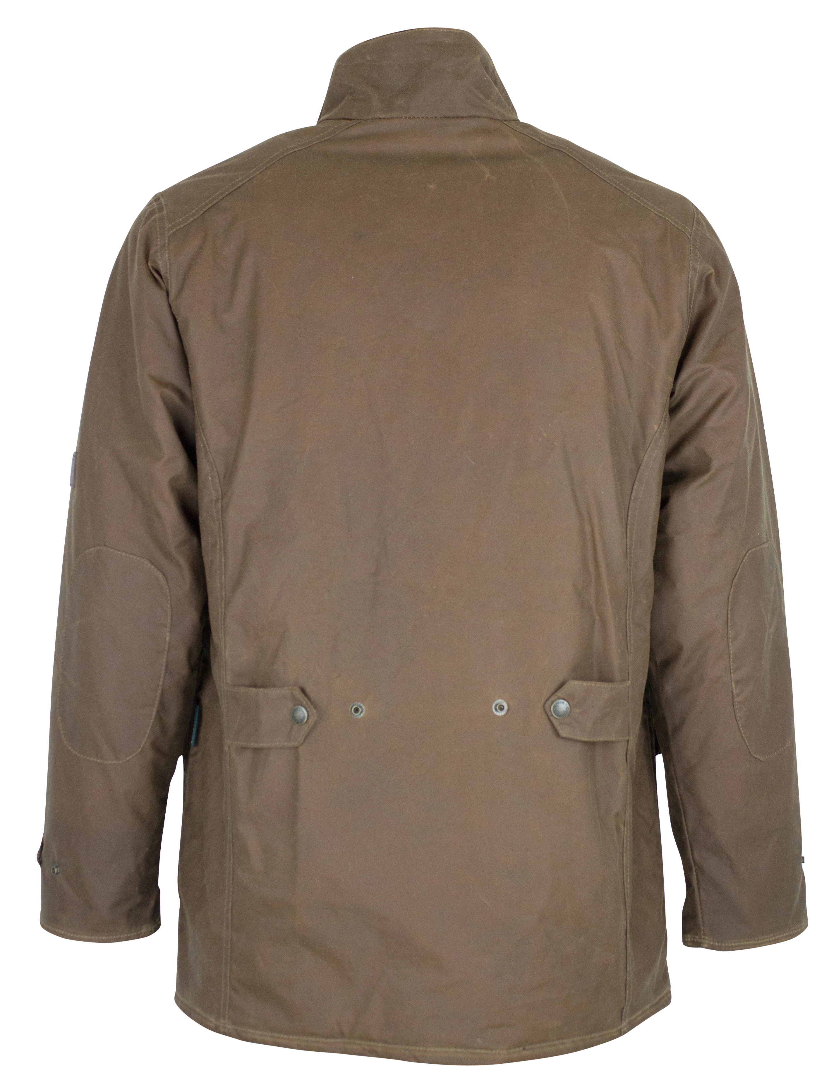 W23 - Men's Fiskar Padded Washable Wax Coat - SAND - Oxford Blue