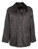 W24 - Women's Countrygirl Wax Jacket - BROWN - Oxford Blue