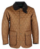 W25 - Quilted Mens Wax Jacket - SAND - Oxford Blue