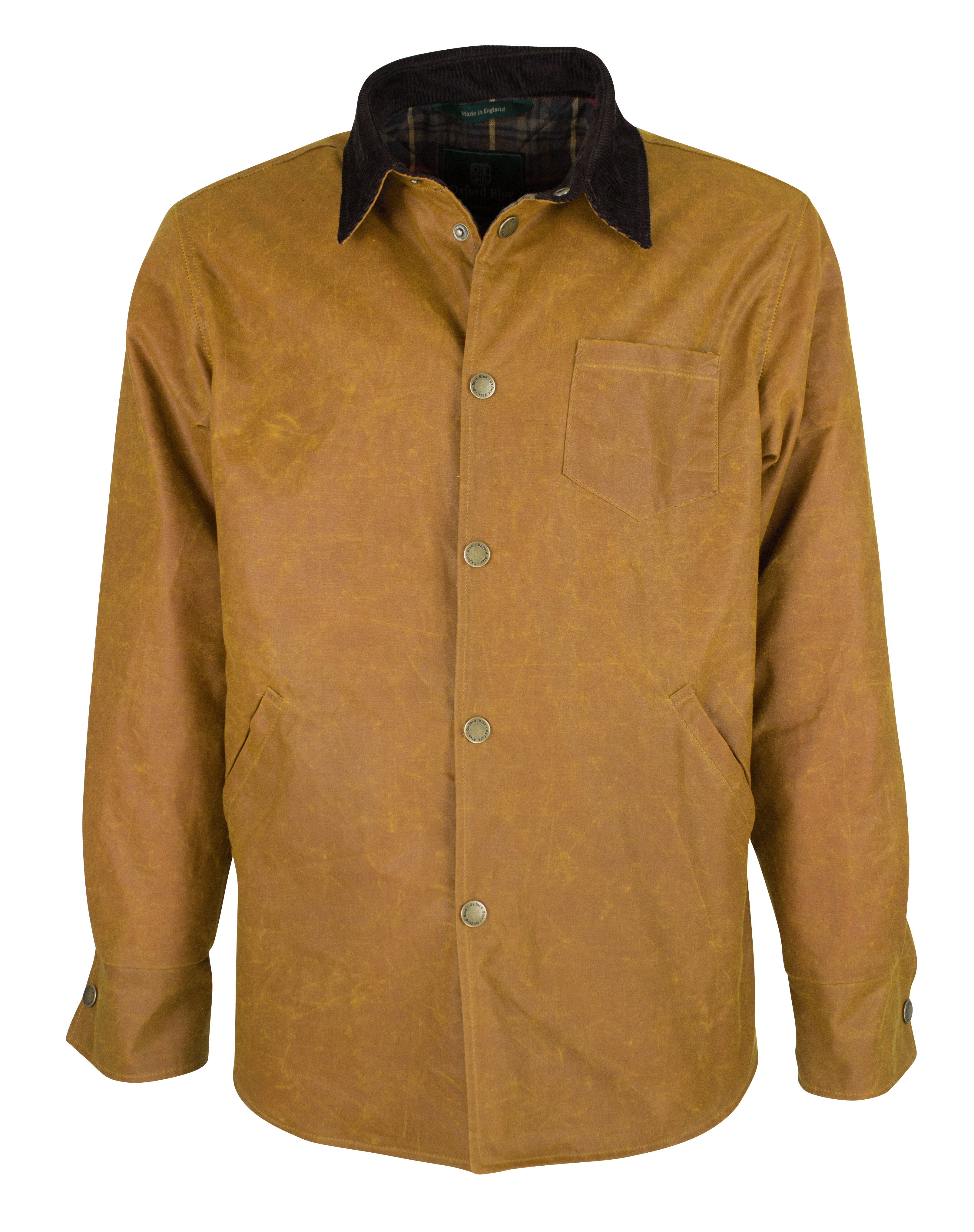 W26 - Men's Alum Antique Wax Overshirt - GOLD - Oxford Blue