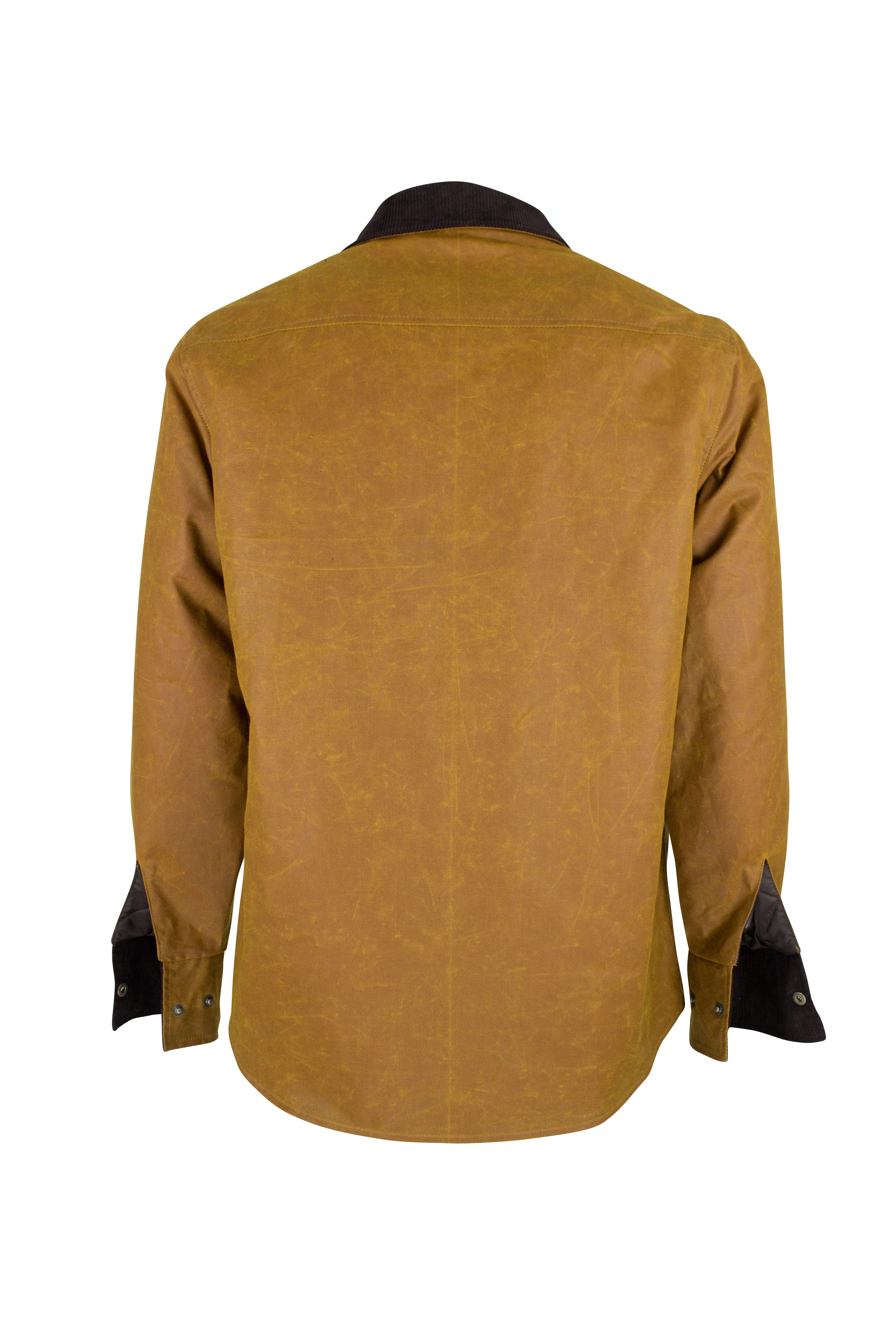 W26 - Men's Antique Wax Overshirt - GOLD - Oxford Blue