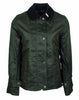 W308 - Women's Ambre Wax Jacket - GREEN - Oxford Blue