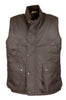 W84 - Men's York Gilet - BROWN - Oxford Blue