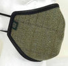 FM01 - Mix Wool Tweed Face Mask - SAGE (5433/21) - Oxford Blue