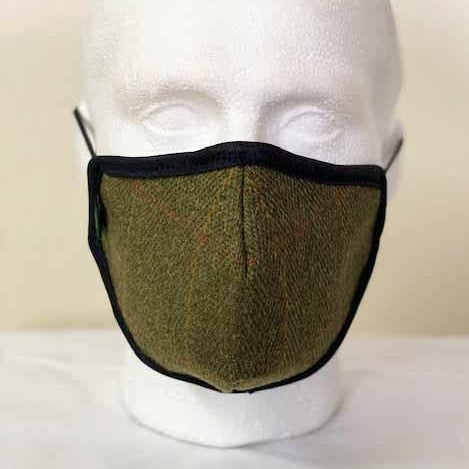 FM01 - Mix Wool Tweed Face Mask - LOVAT (5433/22) - Oxford Blue