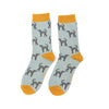 Women's Greyhounds Socks - Duck Egg - Oxford Blue