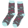 Mens Jeep Socks - Charcoal - Oxford Blue