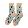 Women's Retriever Socks - Silver - Oxford Blue
